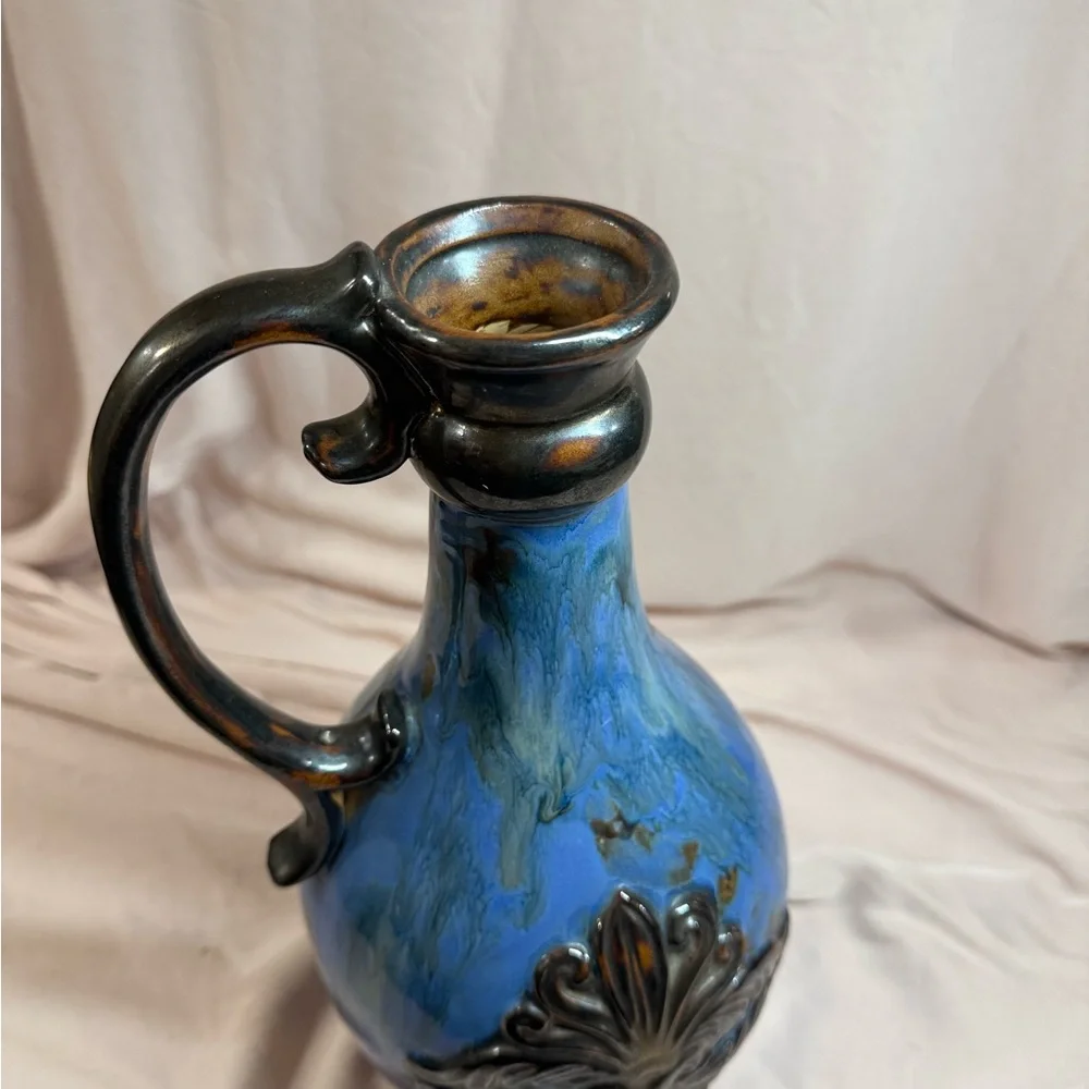 Blue and Silver Decorative Pitcher LAST CHANCE - Picture 3 of 3